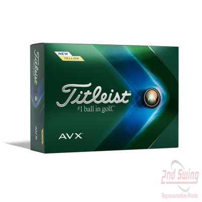 Titleist 2022 AVX Yellow Golf Balls