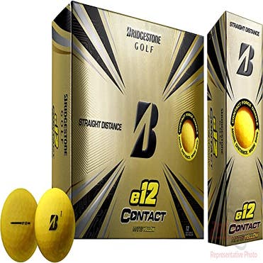Bridgestone 2023 e12 Contact Matte Yellow Golf Balls