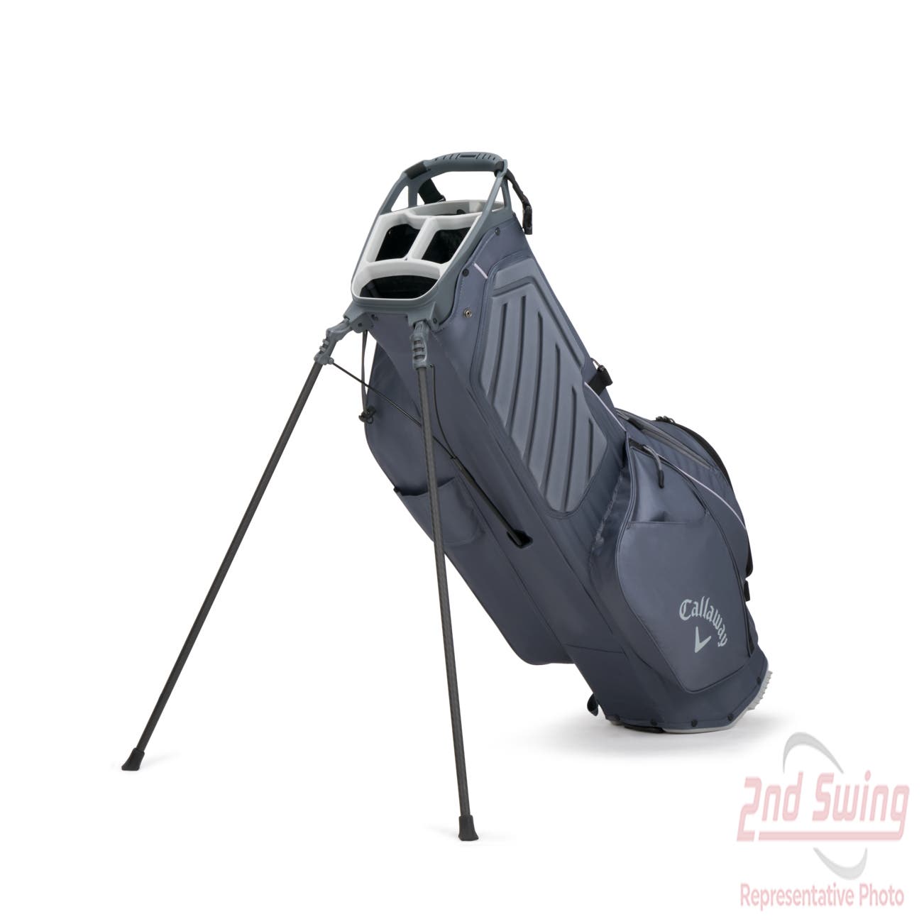 New Callaway Capital Stand Golf Bag Black Titanium White Stand Closeout at  GlobalGolf.com