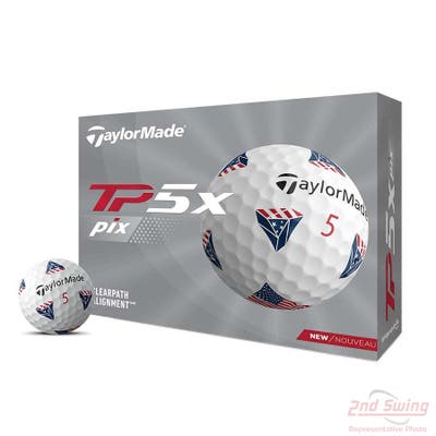 TaylorMade 2024 TP5x PIX USA Golf Balls