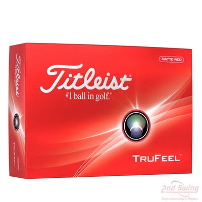 Titleist 2024 TruFeel Matte Red Golf Balls