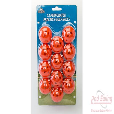 OnCourse Perforated Practice Golf Balls   0° 