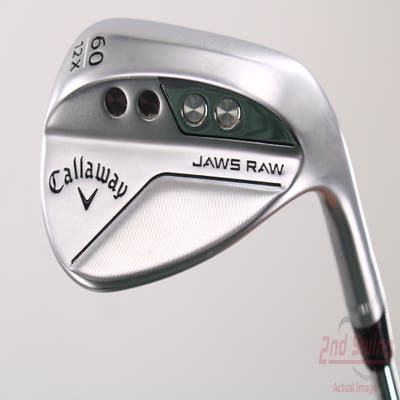 Callaway Jaws Raw Chrome Wedge Lob LW 60° 12 Deg Bounce X Grind Dynamic Gold Spinner TI Steel Wedge Flex Right Handed 34.75in