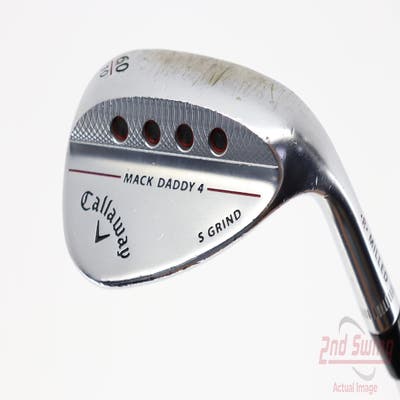 Callaway Mack Daddy 4 Chrome Wedge Lob LW 60° 10 Deg Bounce S Grind Dynamic Gold Tour Issue S200 Steel Stiff Right Handed 36.0in