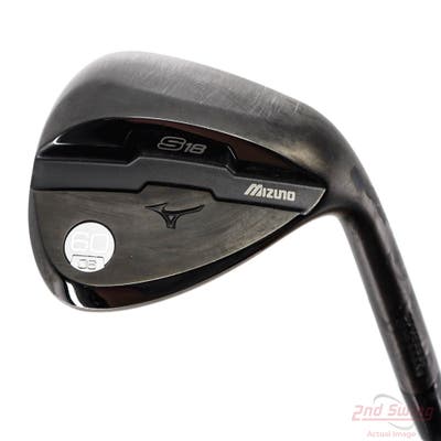 Mizuno S18 Gunmetal Black Wedge Lob LW 60° 8 Deg Bounce Stock Steel Shaft Steel Wedge Flex Right Handed 35.5in