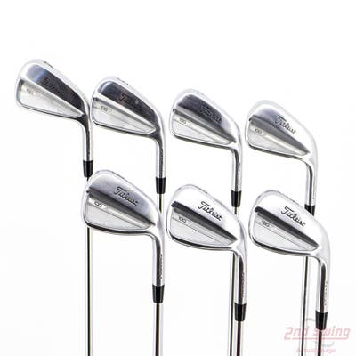 Titleist 2023 T100 Iron Set 4-PW True Temper Dynamic Gold S300 Steel Stiff Right Handed +1/4"