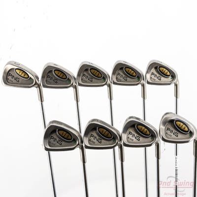 Ping i3 Blade Iron Set 3-PW SW Ping JZ Steel Stiff Right Handed Green Dot +1/4"