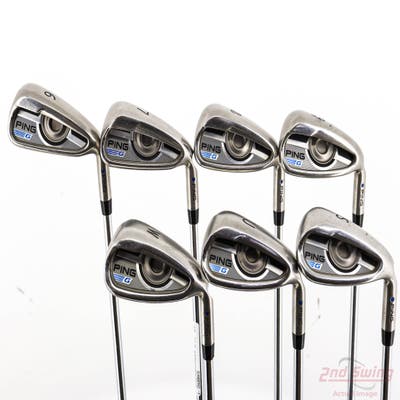 Ping 2016 G Iron Set 6-PW GW SW AWT 2.0 Steel Stiff Right Handed Blue Dot +1/4"