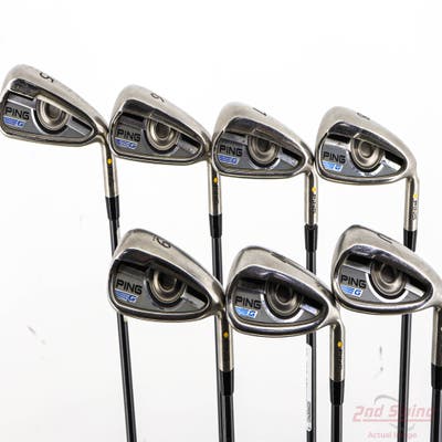 Ping 2016 G Iron Set 5-PW GW Ping TFC 80i Graphite Senior Right Handed Yellow Dot +1/4"