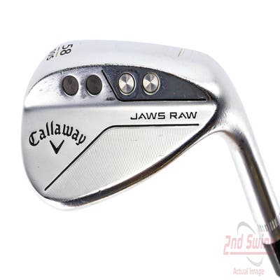 Callaway Jaws Raw Chrome Wedge Lob LW 58° 10 Deg Bounce S Grind Dynamic Gold Spinner TI Steel Wedge Flex Right Handed 35.0in