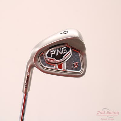 Ping i15 Single Iron 6 Iron Stock Steel Shaft Steel Stiff Left Handed White Dot 37.75in