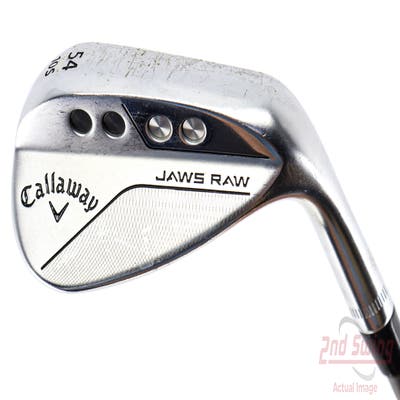 Callaway Jaws Raw Chrome Wedge Sand SW 54° 10 Deg Bounce S Grind Stock Graphite Wedge Flex Right Handed 35.5in