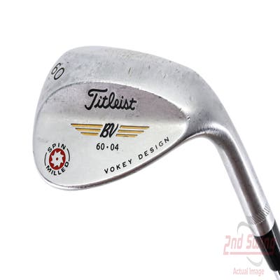 Titleist 2009 Vokey Spin Milled Chrome Wedge Lob LW 60° 4 Deg Bounce Titleist Vokey BV Steel Wedge Flex Right Handed 35.25in