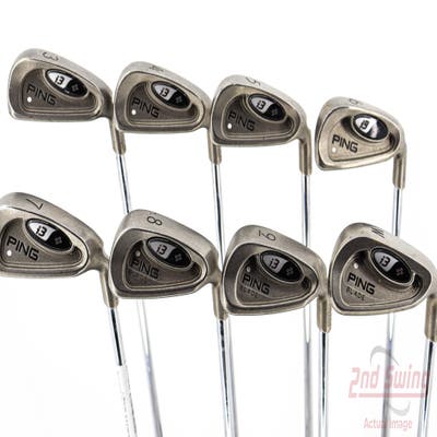 Ping i3 + Blade Iron Set 3-PW Stock Steel Shaft Steel Stiff Right Handed White Dot 38.75in