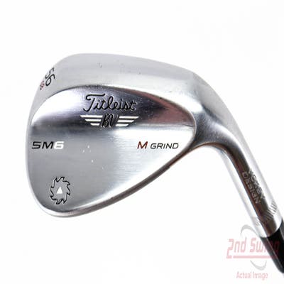 Titleist Vokey SM6 Tour Chrome Wedge Sand SW 56° 8 Deg Bounce M Grind SM6 BV Steel Wedge Flex Right Handed 35.5in