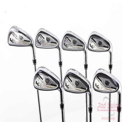 Wilson Staff FG Tour V6 Iron Set 5-GW Dynamic Gold AMT R300 Steel Regular Right Handed Red dot 38.25in