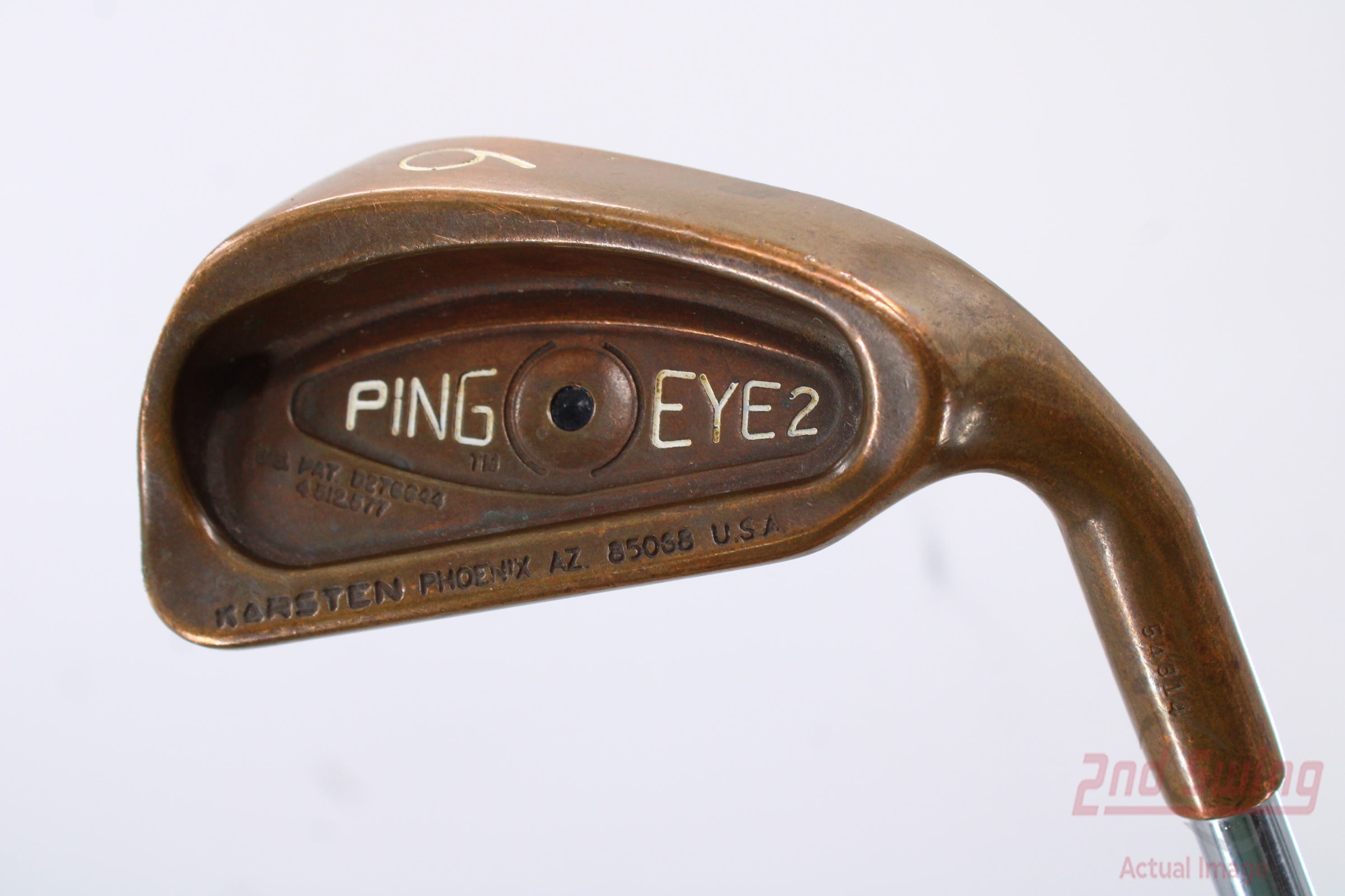 Ping Eye 2 Beryllium Copper Single Iron 6 Iron Ping Microtaper Steel Stiff  Right Handed Black Dot 38.0in