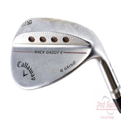 Callaway Mack Daddy 4 Chrome Wedge Lob LW 58° 12 Deg Bounce W Grind Dynamic Gold Tour Issue S200 Steel Wedge Flex Right Handed 36.75in