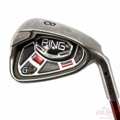 Ping G15 Single Iron 8 Iron Ping TFC 149I Graphite Regular Right Handed Black Dot 36.5in