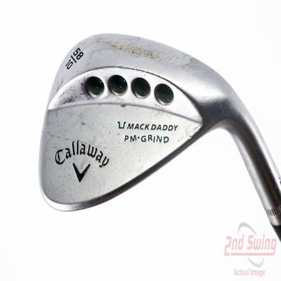 Callaway Mack Daddy PM Grind Wedge Lob LW 58° 10 Deg Bounce PM Grind FST KBS Tour-V Steel Wedge Flex Right Handed 35.25in