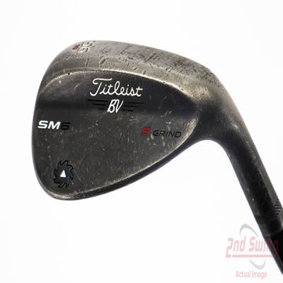 Titleist Vokey SM6 Jet Black Wedge Sand SW 56° 10 Deg Bounce S Grind SM6 BV Steel Wedge Flex Right Handed 35.5in