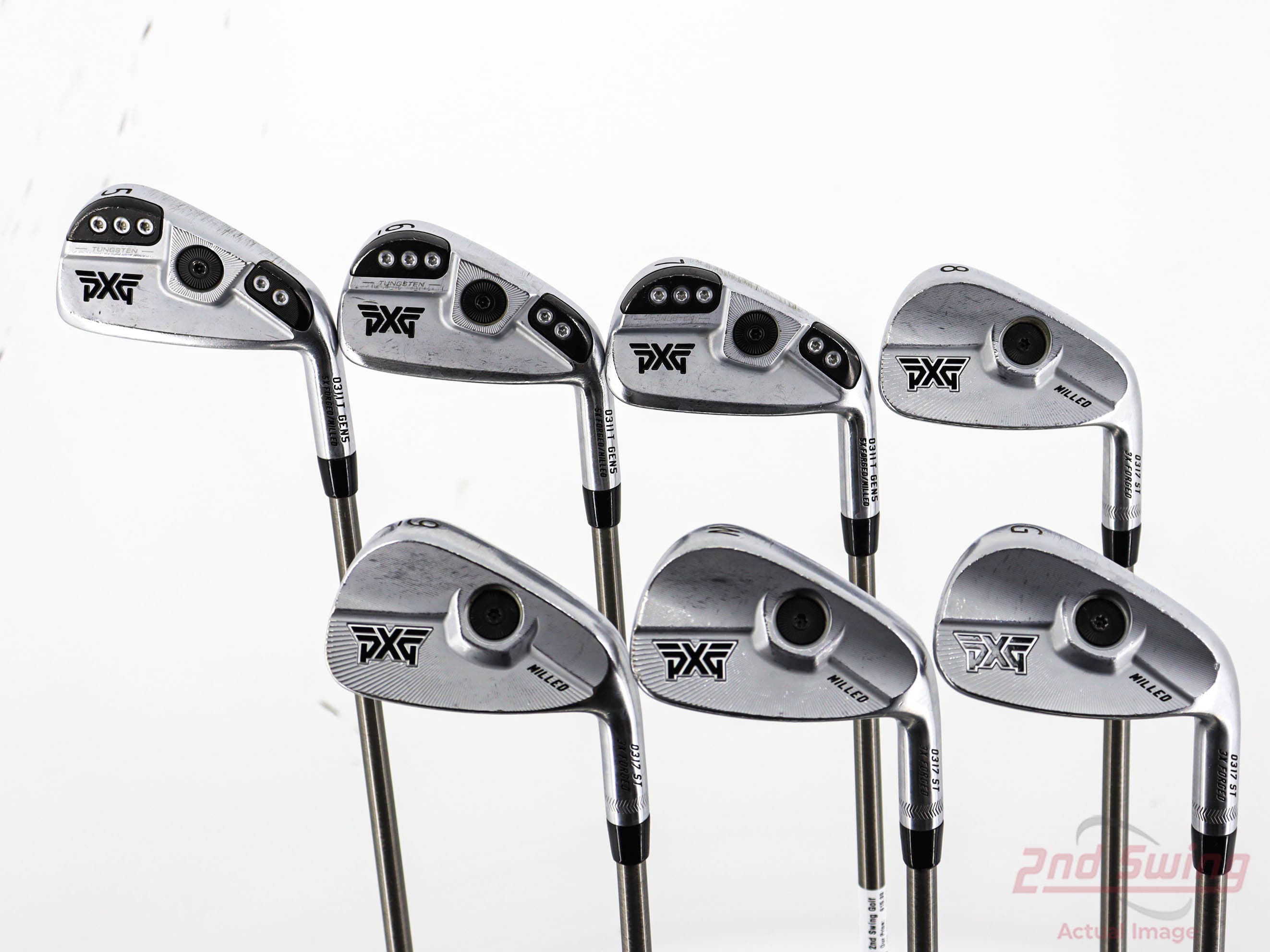 PXG 0317 ST Milled Blades Chrome Iron Set (A-52438882751) | 2nd Swing Golf