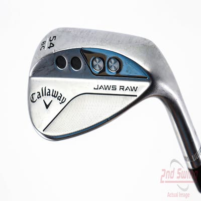 Callaway Jaws Raw Chrome Wedge Sand SW 54° 8 Deg Bounce C Grind Dynamic Gold Spinner TI Steel Wedge Flex Right Handed 35.25in