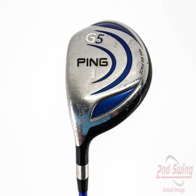 Ping G5 Fairway Wood 3 Wood 3W 15° Grafalloy ProLaunch Blue 75 Graphite Stiff Left Handed 43.0in