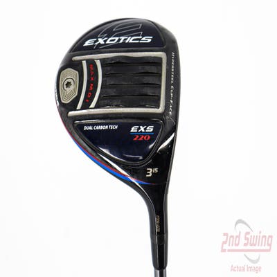 Tour Edge Exotics EXS 220 Fairway Wood 3 Wood 3W 15° Fujikura Ventus 4t Core 5 Graphite Regular Right Handed 43.25in