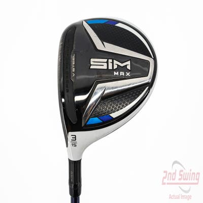 TaylorMade SIM MAX Fairway Wood 3 Wood 3W 15° Fujikura Ventus Blue 6 Graphite Stiff Left Handed 43.5in