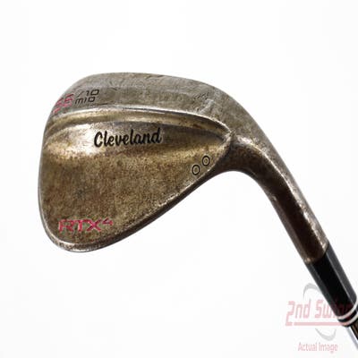 Cleveland RTX 4 Tour Raw Wedge Sand SW 56° 10 Deg Bounce Mid Dynamic Gold Tour Issue S400 Steel Stiff Right Handed 35.5in