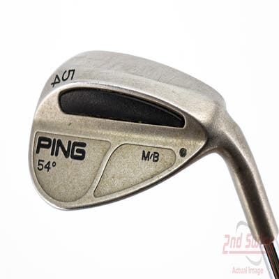 Ping MB Wedge Sand SW 54° Stock Steel Shaft Steel Stiff Right Handed Black Dot 35.5in