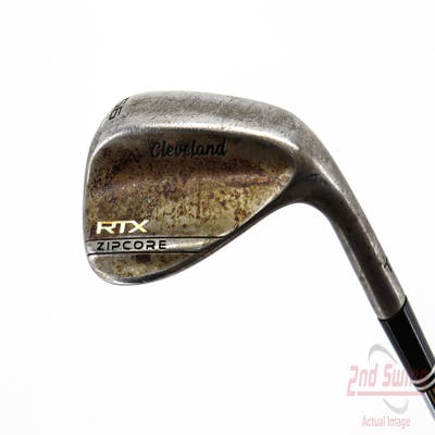 Cleveland RTX ZipCore Raw Wedge Sand SW 56° 12 Deg Bounce Full Dynamic Gold Spinner TI Steel Wedge Flex Right Handed 35.5in