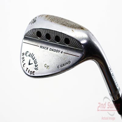 Callaway Mack Daddy 4 Chrome Wedge Lob LW 58° 8 Deg Bounce C Grind Nippon NS Pro 950GH Steel Stiff Right Handed 35.0in