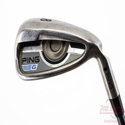 Ping 2016 G Single Iron 8 Iron Ping CFS Graphite Graphite Regular Right Handed Black Dot 36.75in