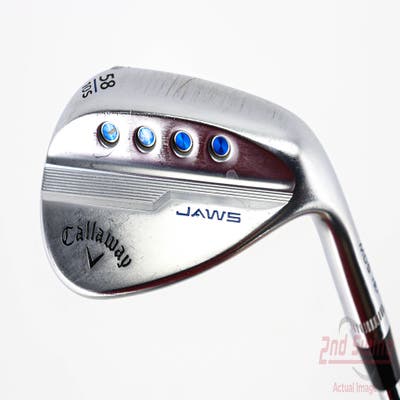 Callaway Jaws MD5 Platinum Chrome Wedge Lob LW 58° 10 Deg Bounce S Grind Dynamic Gold Tour Issue S200 Steel Stiff Right Handed 35.0in