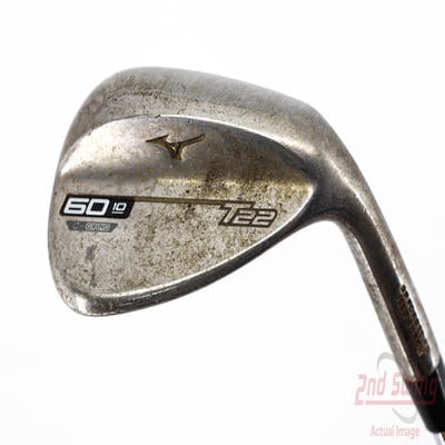 Mizuno T22 Raw Wedge Lob LW 60° 10 Deg Bounce C Grind Dynamic Gold Tour Issue S400 Steel Stiff Right Handed 35.75in