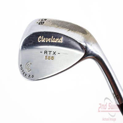 Cleveland 588 RTX 2.0 Tour Satin Wedge Lob LW 58° 10 Deg Bounce Stock Steel Shaft Steel Wedge Flex Right Handed 35.25in