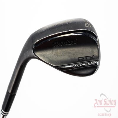 Cleveland RTX ZipCore Black Satin Wedge Lob LW 58° 10 Deg Bounce Mid Dynamic Gold Spinner TI Steel Wedge Flex Left Handed 35.25in