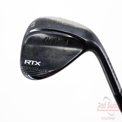 Cleveland RTX Full Face Black Satin Wedge Lob LW 58° 9 Deg Bounce Dynamic Gold Spinner TI Steel Wedge Flex Right Handed 35.0in