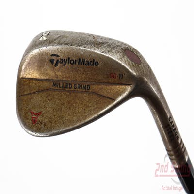 TaylorMade Milled Grind Raw Wedge Sand SW 54° 11 Deg Bounce True Temper Dynamic Gold S200 Steel Wedge Flex Right Handed 35.0in