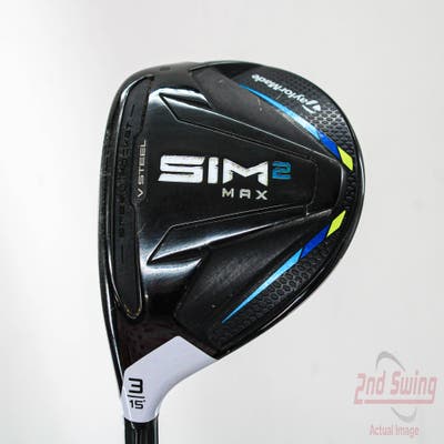 TaylorMade SIM2 MAX Fairway Wood 3 Wood 3W 15° Fujikura Ventus Blue 5 Graphite Regular Left Handed 43.25in