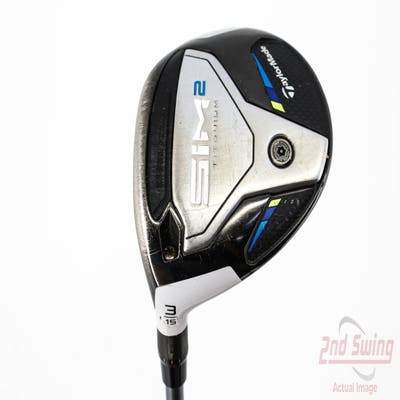 TaylorMade SIM2 Titanium Fairway Wood 3 Wood 3W 15° PX HZRDUS Silver Gen4 60 Graphite Regular Left Handed 42.25in