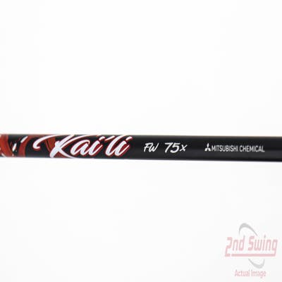 Used W/ TaylorMade RH Adapter Mitsubishi Rayon Kai'li Red 75g Fairway Shaft X-Stiff 41.5in