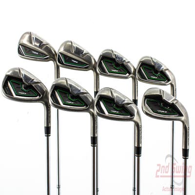 TaylorMade RocketBallz Iron Set 4-PW AW Stock Steel Shaft Steel Stiff Right Handed 37.75in