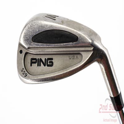 Ping S59 Single Iron Pitching Wedge PW Stock Steel Shaft Steel Stiff Right Handed Black Dot 35.75in