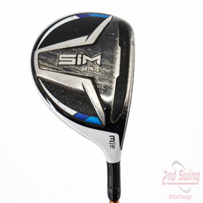 TaylorMade SIM MAX Fairway Wood 3 Wood 3W 15° Aldila NVS Orange 65 NXT Graphite Regular Right Handed 43.0in