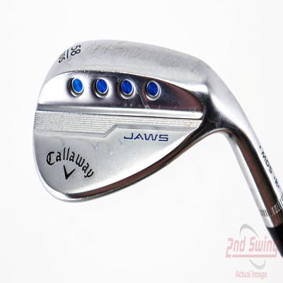 Callaway Jaws MD5 Platinum Chrome Wedge Lob LW 58° 10 Deg Bounce S Grind Callaway Stock Steel Steel Wedge Flex Right Handed 35.0in