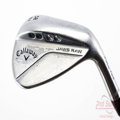 Callaway Jaws Raw Full Toe Chrome Wedge Lob LW 58° 10 Deg Bounce J Grind LA Golf A Series Low 105 Graphite Stiff Right Handed 35.5in