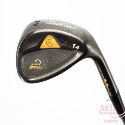 Cleveland CG14 Gunmetal Wedge Lob LW 58° 2 Dot Mid Bounce Cleveland Traction Wedge Steel Wedge Flex Right Handed 35.5in